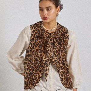 Damson Madder Tilly Gilet - leopard - UK 6 / US 2